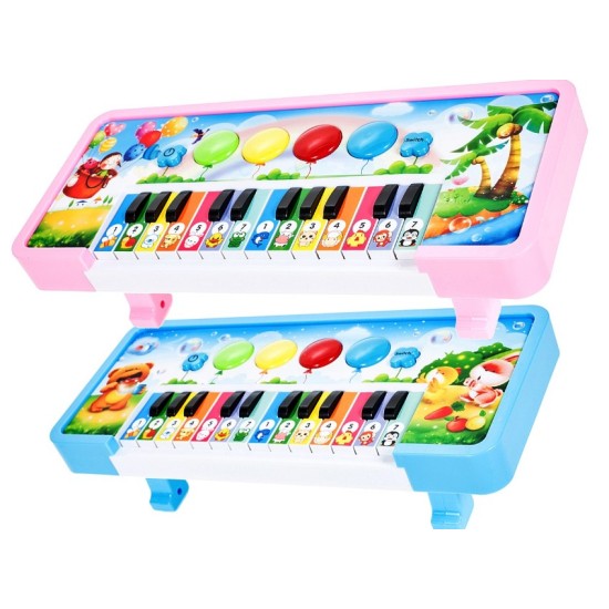 Lavinamasis Muzikinis Pianinas Su Gyvūnais - rožinis