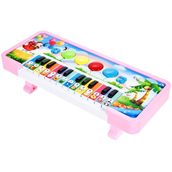 Lavinamasis Muzikinis Pianinas Su Gyvūnais - rožinis