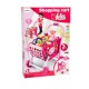 Žaislinis pirkinių vežimėlis su pirkiniais "Supermarket" 3in1 rose
