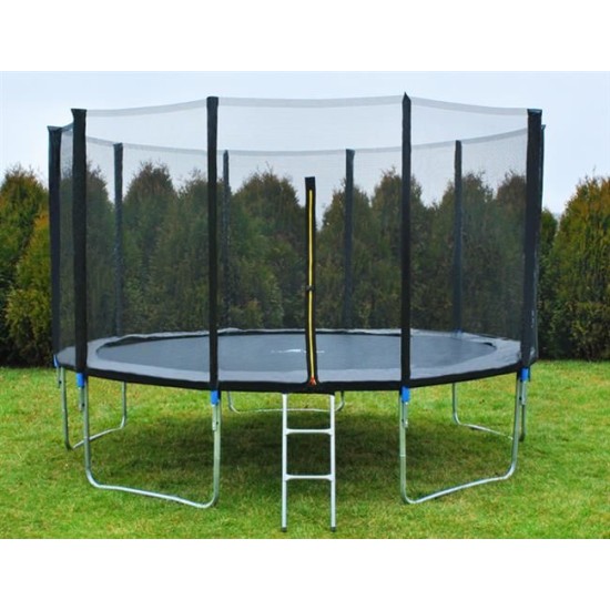 Batutas 12" 366 cm skersmens, su apsauginiu tinkleliu ir kopėčiomis