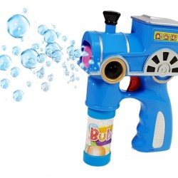 Automatinis muilo burbulų šautuvas Lokomotyvas grojantis su švieselėmis