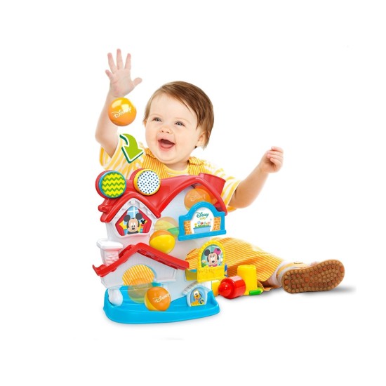 Kamuoliukų trasa Baby Clementoni Disney Mickey House