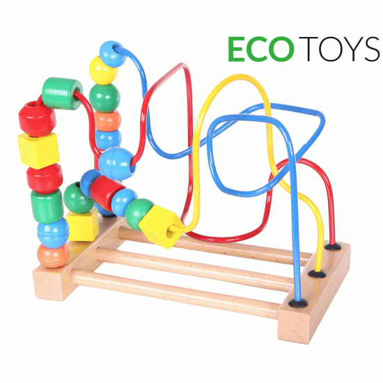 Ergoterapinis medinis lavinamasis labirintas ECO TOYS