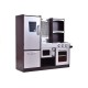 Daugiafunkcinė moderni medinė virtuvėlė Silver Kitchen