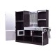 Daugiafunkcinė moderni medinė virtuvėlė Silver Kitchen