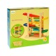 Medinė trasa su 4 mašinytėmis ir skaičiavimo skaitliukais