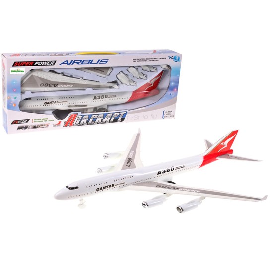 Lėktuvo Airbus modelis su šviesa ir garsu