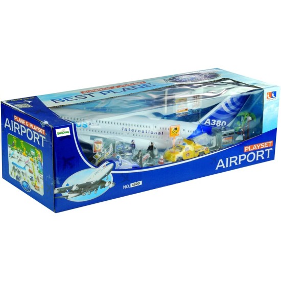 Oro uosto rinkinys su dideliu lėktuvu Air Bus 55 cm. +