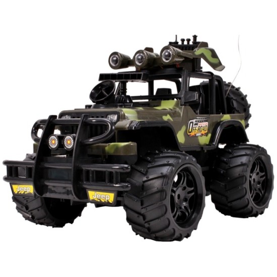 RC Mašinėlė su pulteliu JEEP MILITARY