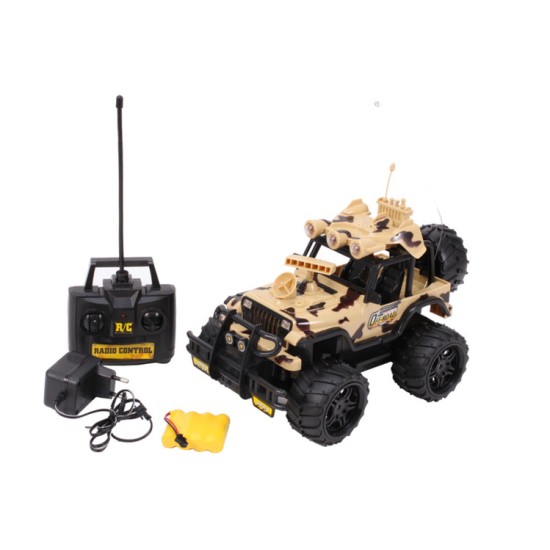 RC Mašinėlė su pulteliu JEEP MILITARY