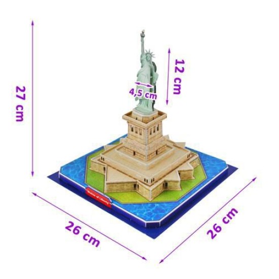 3D Puzlė, Dėlionė „Laisvės statula“ 