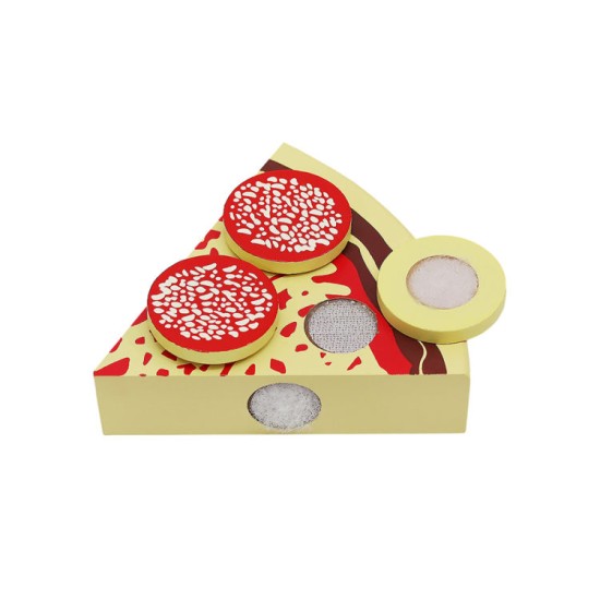 Medinė pjaustoma pica su priedais Pepperoni