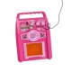 Žaislinė elektrinė gitara su stiprintuvu, mikrofonu ir MP3 jungtimi, rožinė