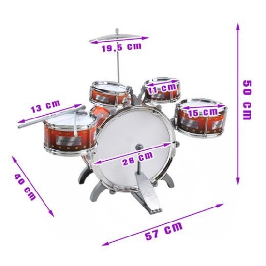 Vaikiški būgnai mažiesiems muzikantams "Master Edition"