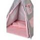 Žaidimų palapinė Eco toys, tipis WIGWAM su kilimėliu ir 2 pagalvėlėmis