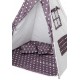 Žaidimų palapinė Eco toys, tipis WIGWAM su kilimėliu ir 2 pagalvėlėmis "Polar night"
