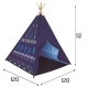 Žaidimų palapinė mėlyna, tipis WIGWAM