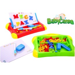 Magnetinė piešimo lenta su skaičiais ir raidėmis ABC+123