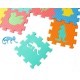 Minkštas EVA Edukacinis Kilimėlis - Dėlionė (puzzle) 72 dalys  16cmX16cm