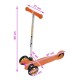 Triratis paspirtukas scooter oranžinis 