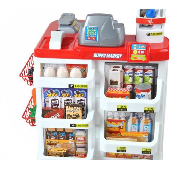 Parduotuvė supermarketas su vežimėliu HOME SUPERMARKET