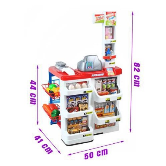 Parduotuvė supermarketas su vežimėliu HOME SUPERMARKET