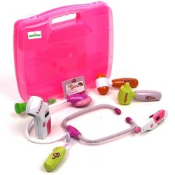 Žaislinis gydytojo rinkinys lagaminėlyje su garsais ir švieselėmis