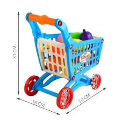 Žaislinis pirkinių vežimėlis su pirkiniais "Shopping"