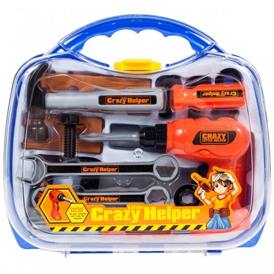 Žaislinis meistro rinkinys lagaminėlyje "Crazy helper"