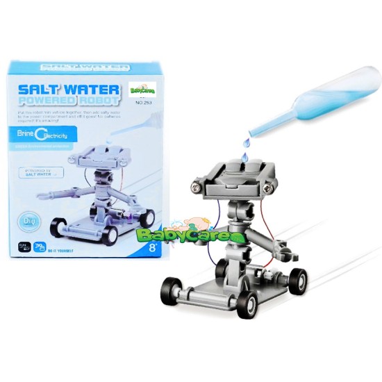 Surenkamas ir sūriu vandeniu varomas robotas