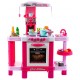 Vaikiška virtuvėlė su orkaite ir aksesuarais KIDS COOK rose