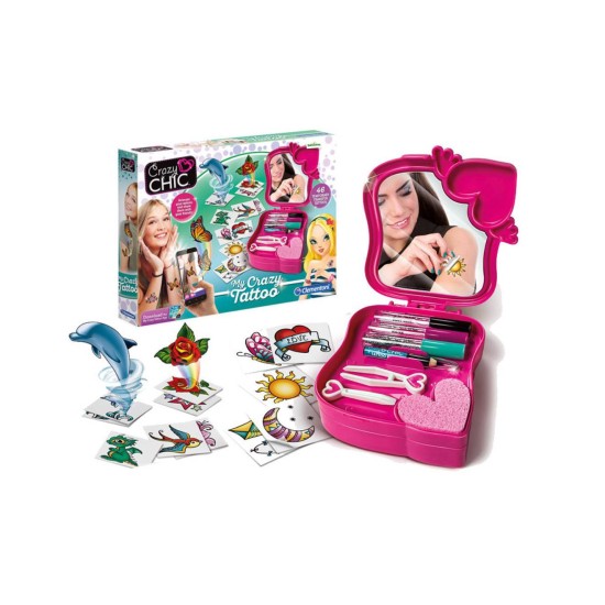 Clementoni tatuiruočių rinkinys Crazy Chic