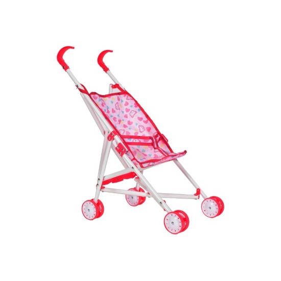 Lėlių vežimėlis-skėtukas HOT PINK 52cm.