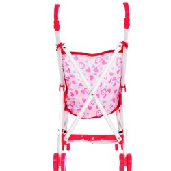 Lėlių vežimėlis-skėtukas HOT PINK 52cm.