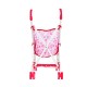 Lėlių vežimėlis-skėtukas HOT PINK 52cm.