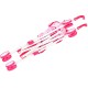 Lėlių vežimėlis-skėtukas HOT PINK 52cm.