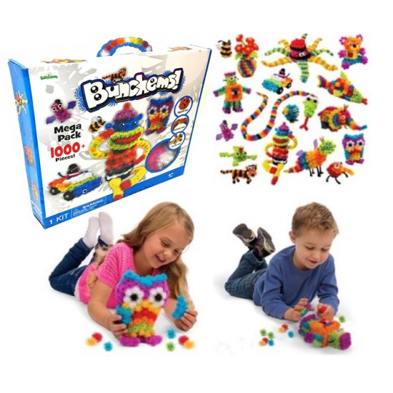 Lipukų rinkinys Bunchems Mega Pack, 1000+ priedai