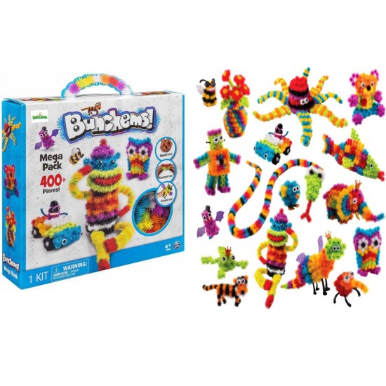 Lipukų rinkinys Bunchems Mega Pack, 400+ priedai
