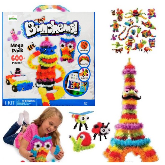 Lipukų rinkinys Bunchems Mega Pack, 600+ priedai