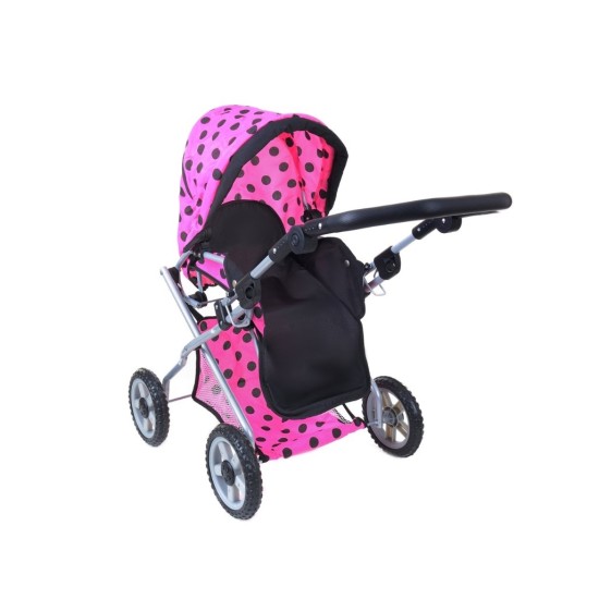 Lėlių vežimėlis su priedais 3in1 Rose
