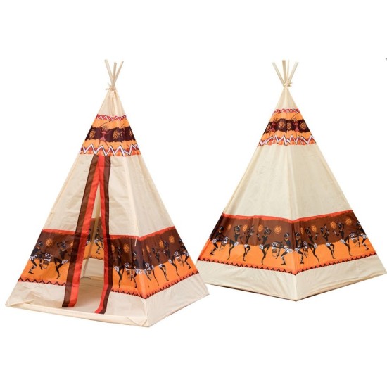 Žaidimų palapinė "Tipi" su 60 margaspalvių kamuoliukų