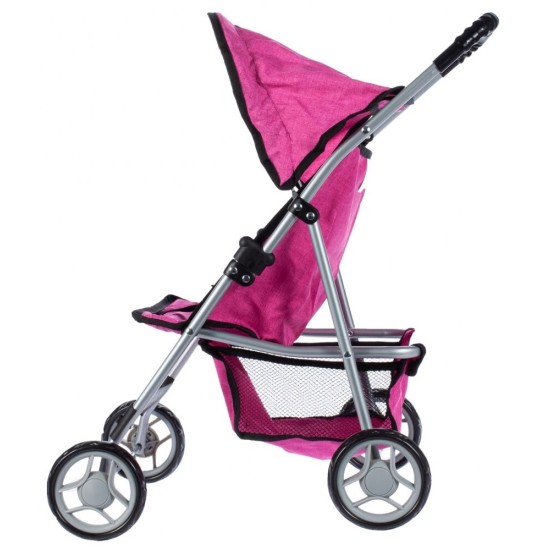 Lėlių vežimėlis-skėtukas HOT PINK 54.5cm.