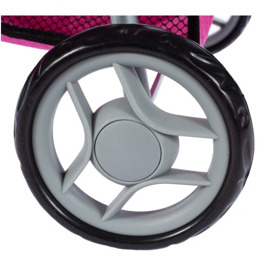 Lėlių vežimėlis-skėtukas HOT PINK 54.5cm.