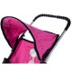 Lėlių vežimėlis-skėtukas HOT PINK 54.5cm.