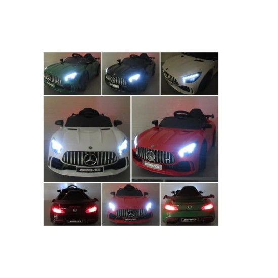 Vienvietis elektromobilis vaikams Mercedes AMG GT R, raudonas