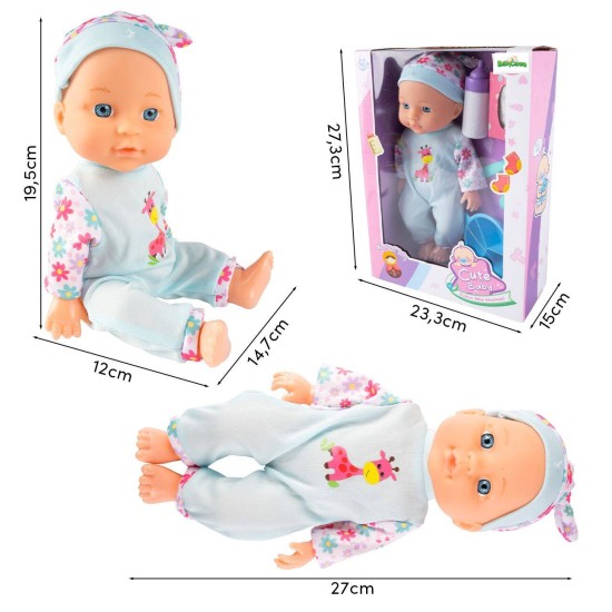 Lėlytė Deluxe 27 cm. su drabužiais, stalo įrankiais ir kitais priedais